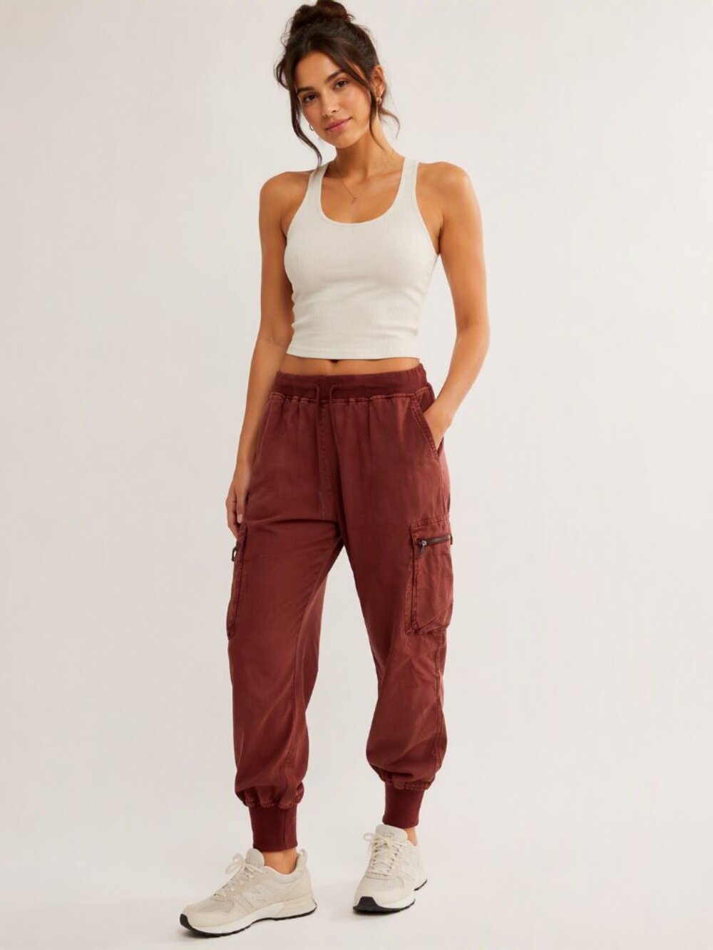 Free People Movement Rust Cargo Jogger Pants Size M
